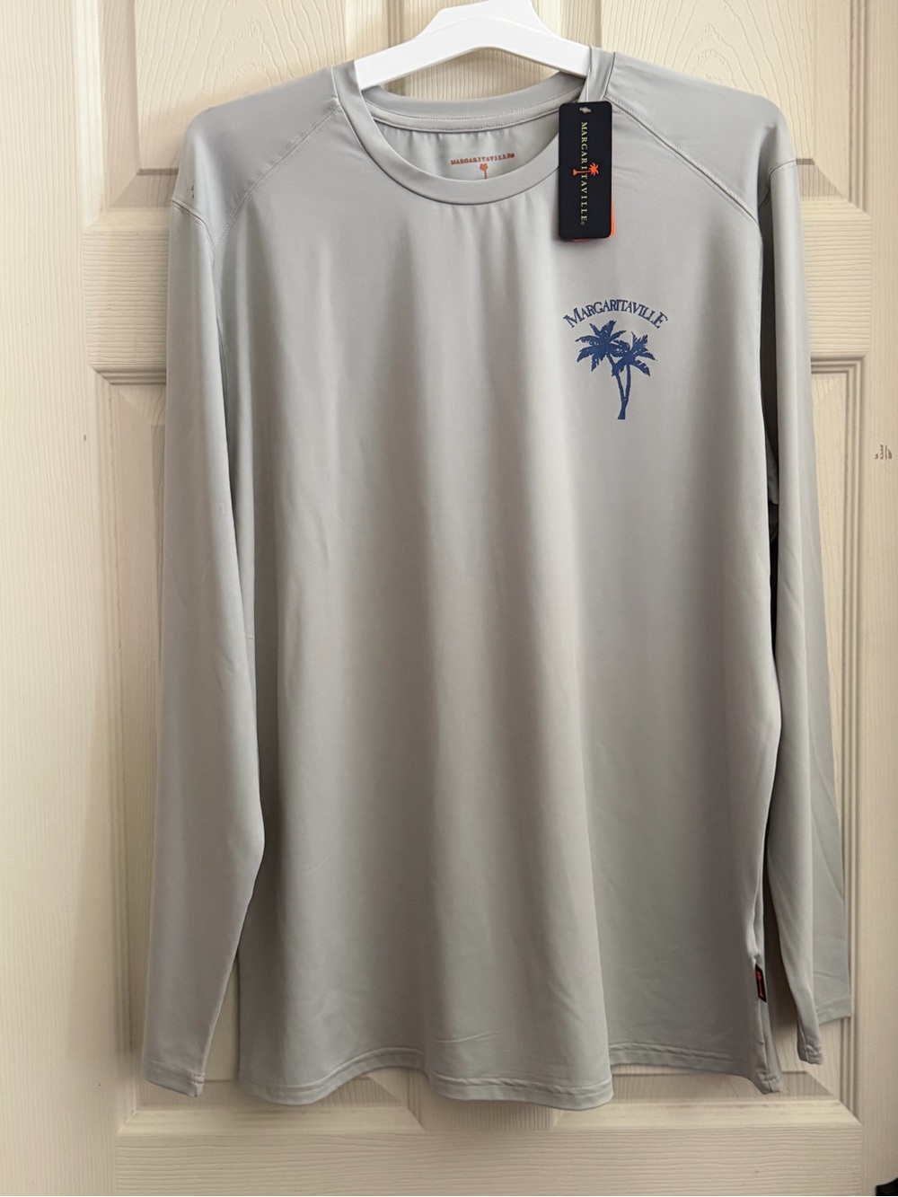 Margaritaville Men's Long-Sleeve, UPF +50, Water Resistant, Moisture Wicking, Lg